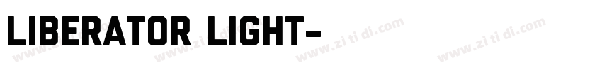 Liberator Light字体转换